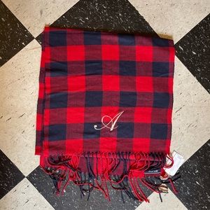 Plaid Land’s End scarf.